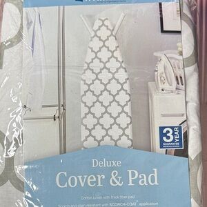Minky Deluxe Ironing Board Cover & Pad - Gray
